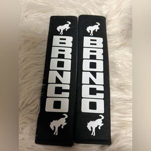 Bronco seatbelt covers